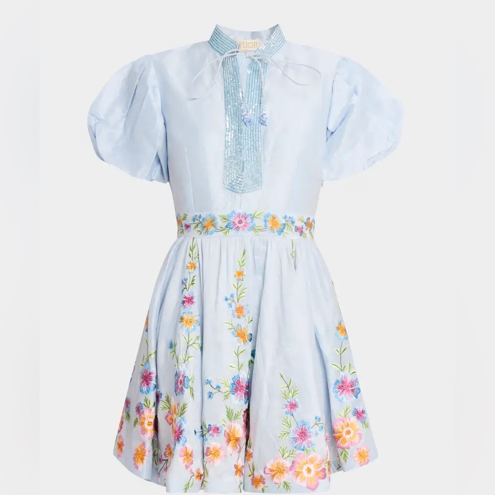 La Fuori - Eva Azure Embellished Mini Dress NWT Size Small